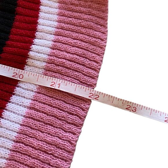 EUC Sweet Little Pink and Red Daisy Street Short Sleeve Sweater - Picture 8 of 9